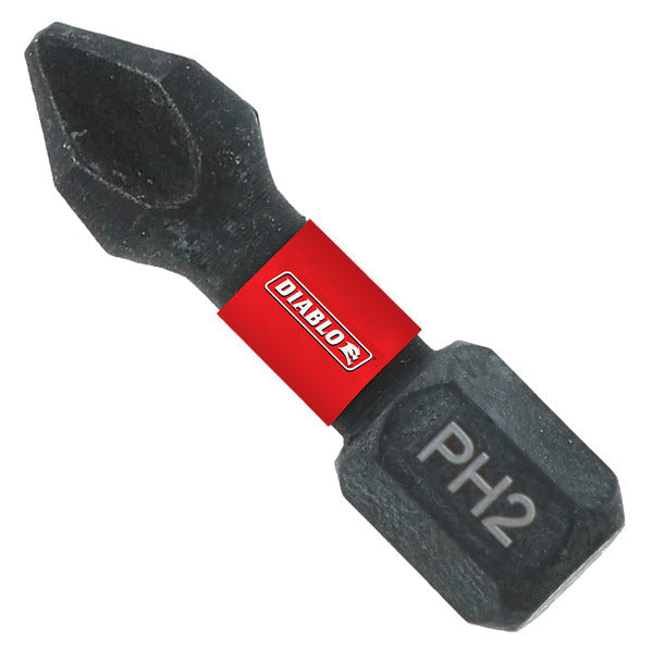 Diablo DPH21B 1" #2 Phillips Drive Bit (Bulk)