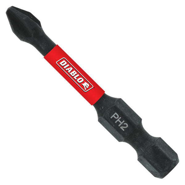 Diablo DPH2R2B 2" #2 Phillips Reduced for Drywall Screws Drive Bit (Bulk)