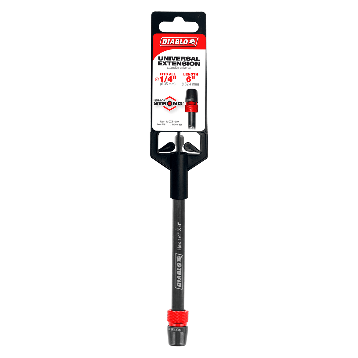 Diablo DXT1010 1/4" x 6" Universal Extensions for Drills