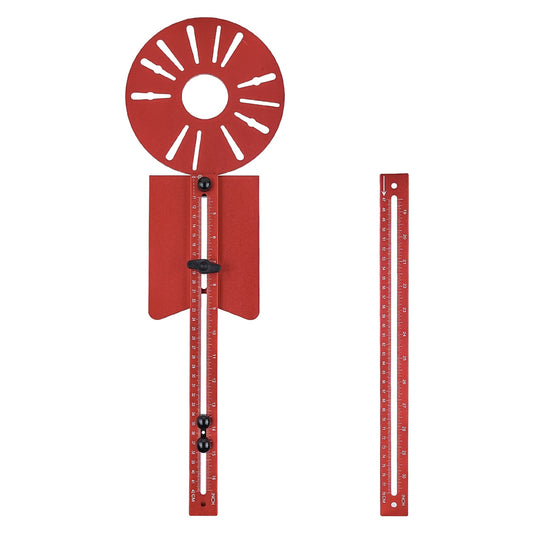 Circle Cutting Jig for Router — 5-in-1 Aluminum Alloy Woodworking Guide, Adjustable 10"–58" Large Circle Cutter