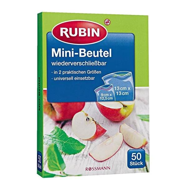 Rubin Refrigerator Storage Bags - 2 Sizes, Reusable, Leak-Proof, 50 Count