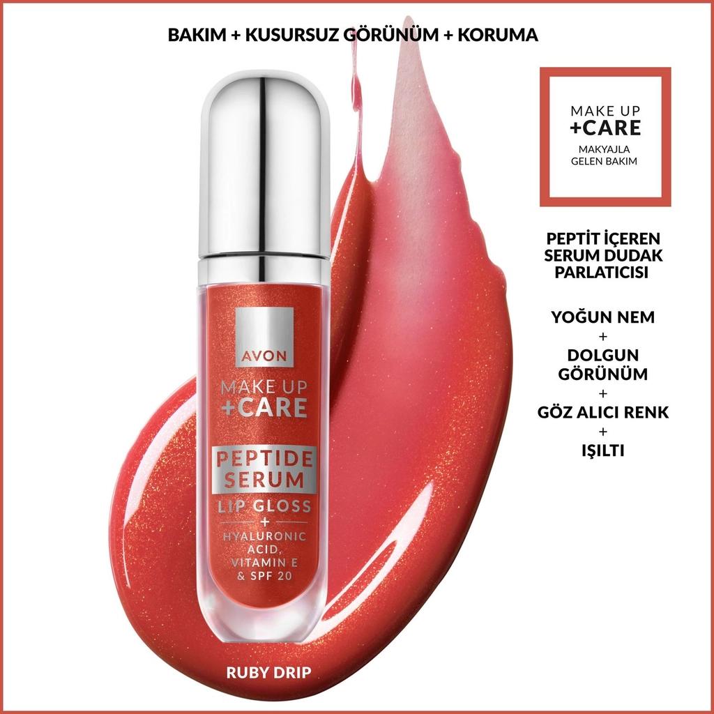 Avon Makeup + Care Peptide Serum Gloss SPF20 Ruby Drip 6.7ml