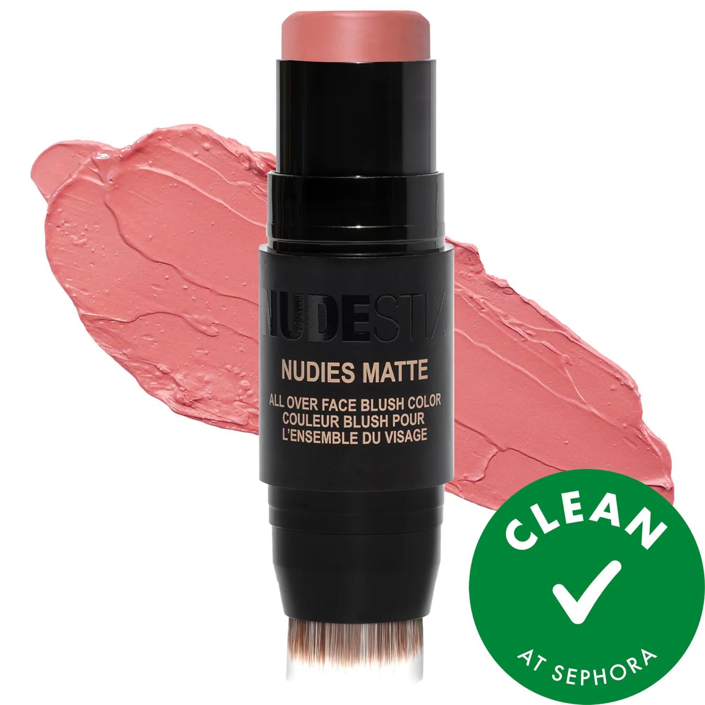 Nudies Cream Blush Stick - Natural Matte Color, Vegan & Hypoallergenic Multi-Tasking Makeup