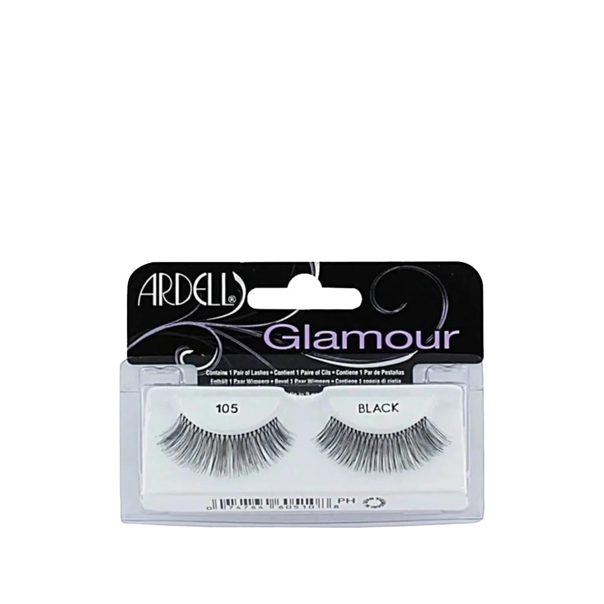 Ardell False Eyelashes Press On Lash 105 - Easy Apply Cosmetic Enhancements