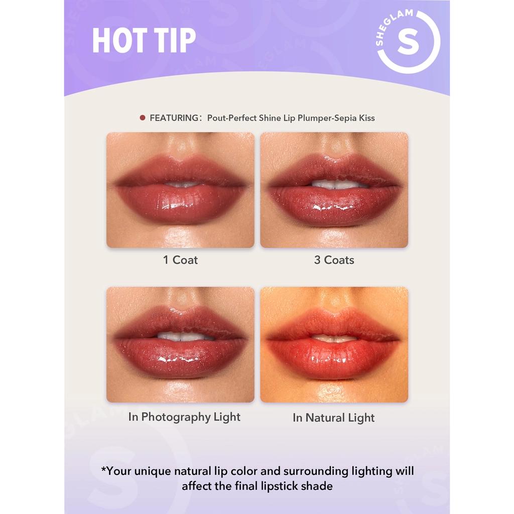 Sheglam Pout Perfect Plumper Lip Gloss in Pink Flamingo 2.3g