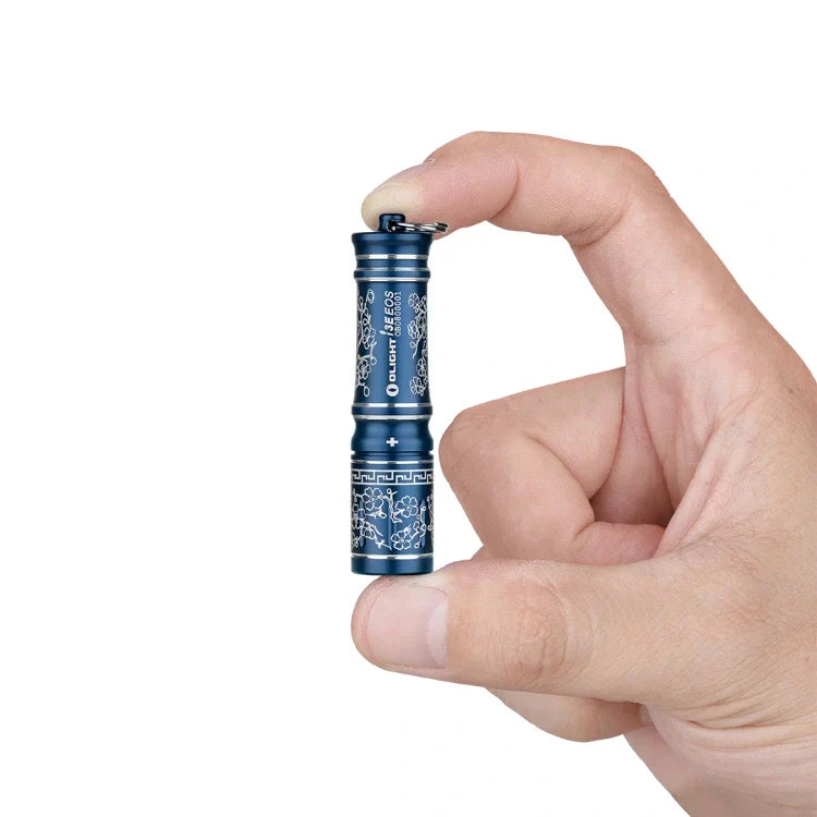 OLIGHT I3EBP i3E EOS Keychain Flashlight - Blue Porcelain
