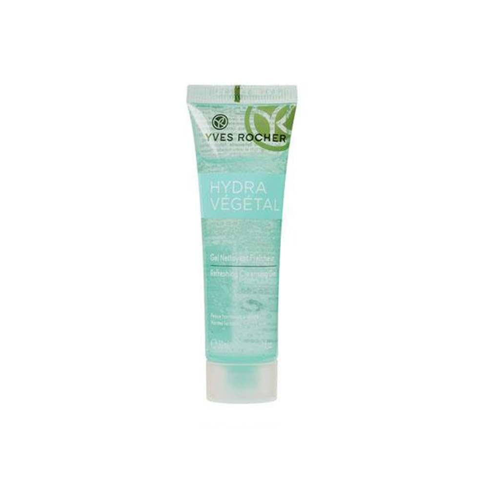 Yves Rocher Hydra Vegetal Facial Cleansing Gel - 30ml Mini Size, Moisturizing Face Wash for Hydrated Skin