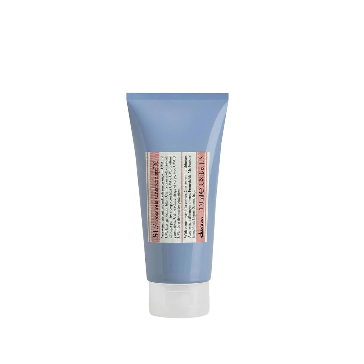 Davines SU Conscious Sunscreen SPF 30 - Gentle Sun Protection for Sensitive Skin