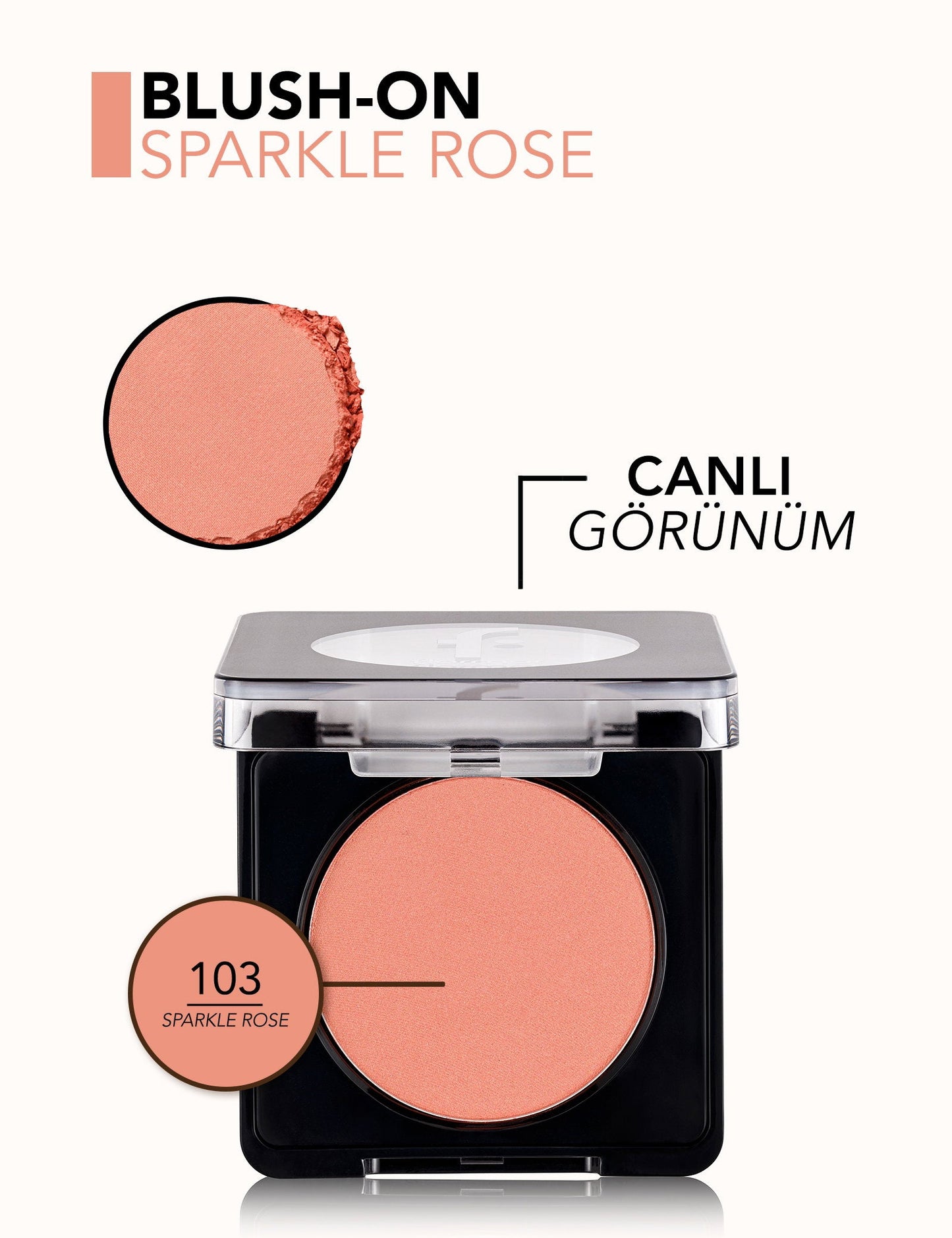 Flormar Blush-On High-Pigment Shimmer Powder Blush Y103