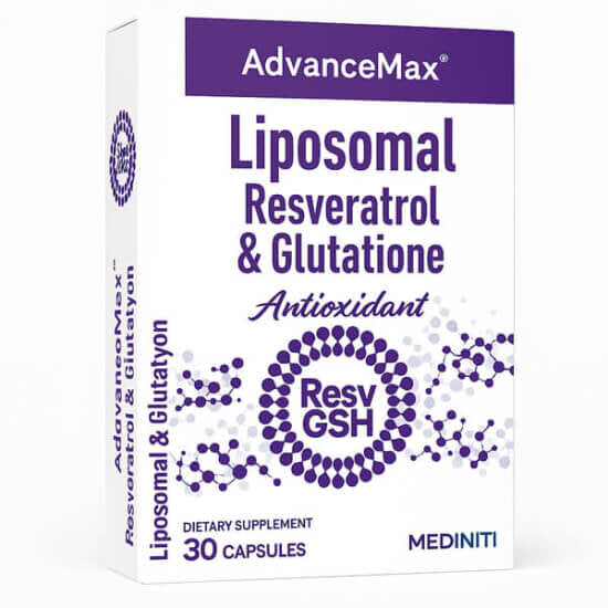 Advancemax Liposomal Resveratrol & Glutathione Capsules - 30 Count