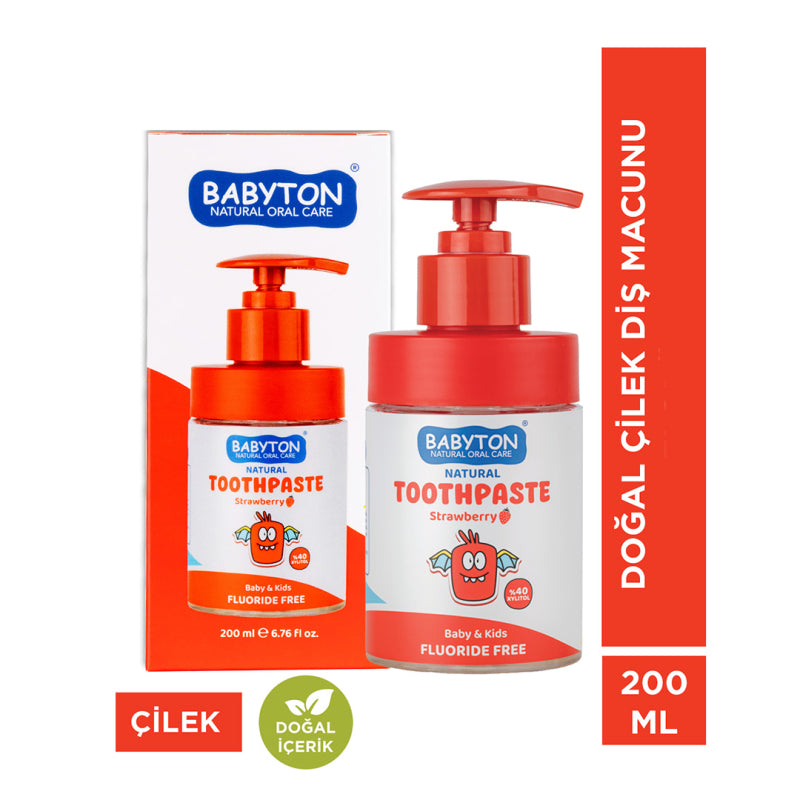 Babyton Kids Strawberry Toothpaste for Gentle Oral Care 200 ml