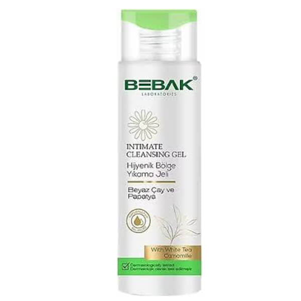 Bebak Intimate Wash Gel with White Tea & Chamomile 200 ml