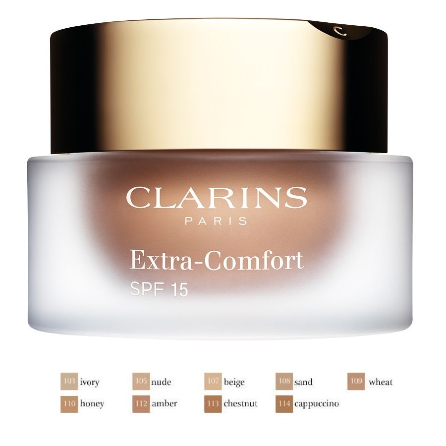 Clarins Extra Comfort Foundation 108 Radiant Finish 30ml