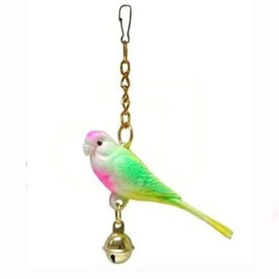 Birdlife Bird Figurine Cage Bell for Visual and Auditory Play