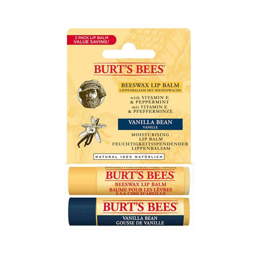 Burt's Bees Lip Balm Duo with Beeswax & Vanilla 2-Pack