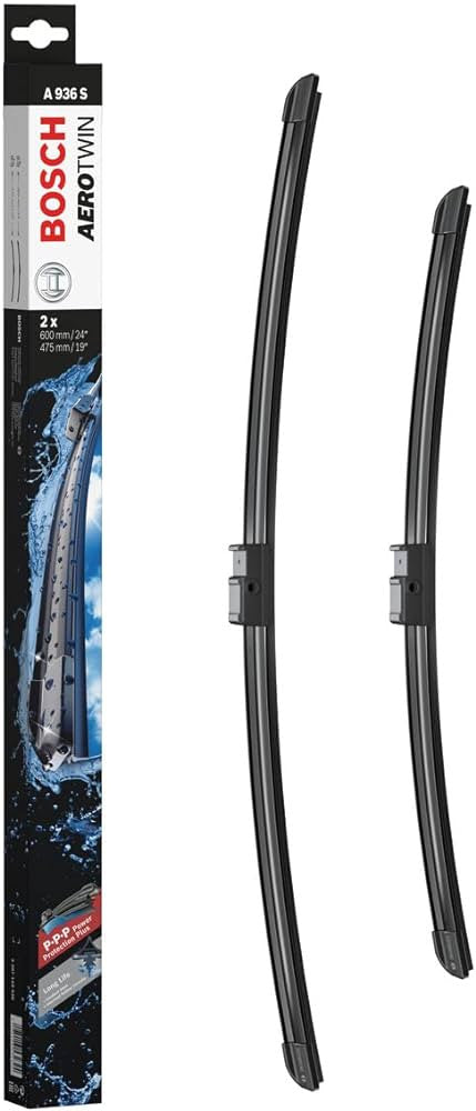 Bosch Aerotwin A936S Windshield Wiper Blades - Set of 2, 24 in. + 19 in., Side Lock 22mm (3397118936)