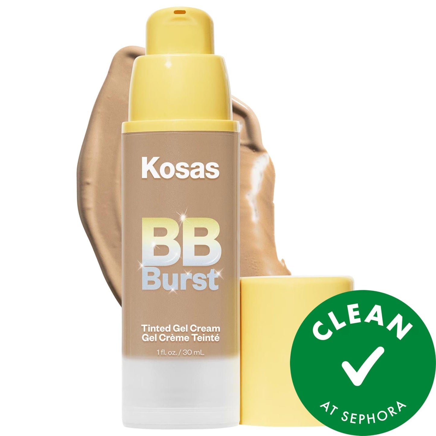 BB Burst Tinted Moisturizer Gel Cream with Copper Peptides - Natural Makeup Coverage & Hydration for Sensitive Skin