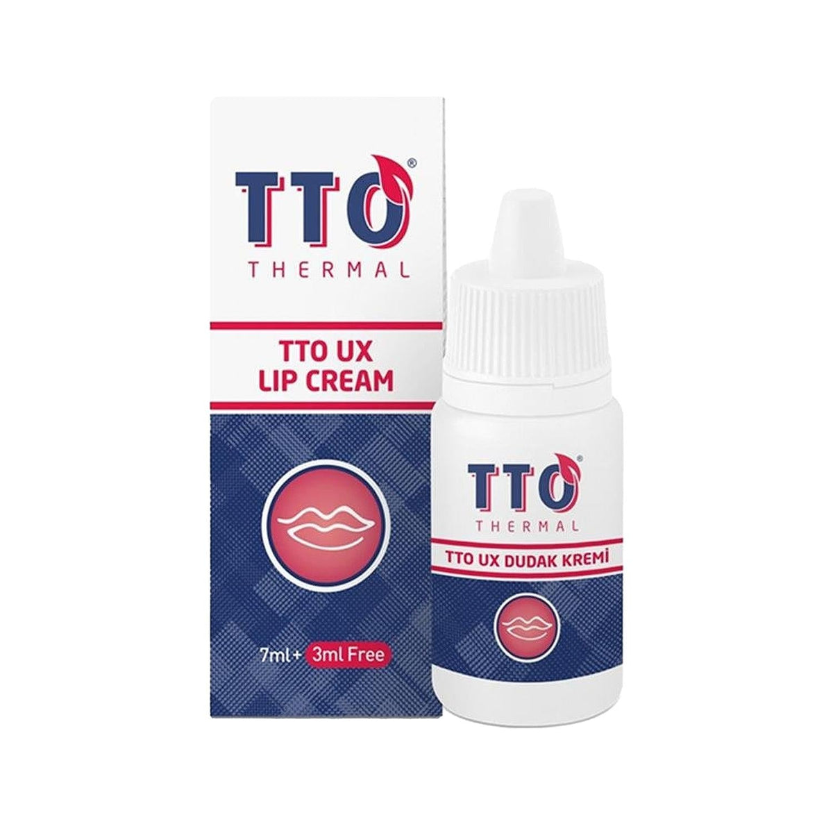TTO Ux Lip Care Cream 10ml - Moisturizing & Protective Travel-Sized Lip Balm