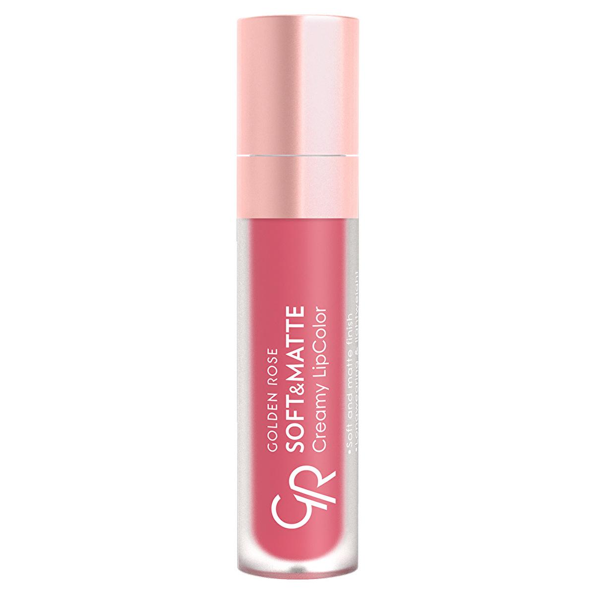Golden Rose Soft & Matte Creamy Lipcolor - Long Lasting Lip Color with Jojoba & Avocado Oil