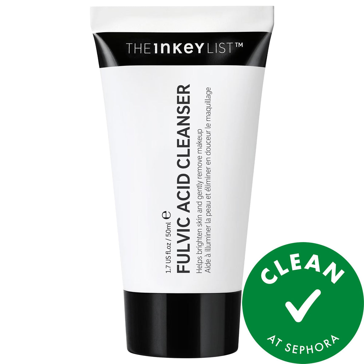 Drunk Elephant Fulvic Acid Brightening Cleanser - Gentle Exfoliating Facial Cleanser for Dark Spots, Vegan Skincare