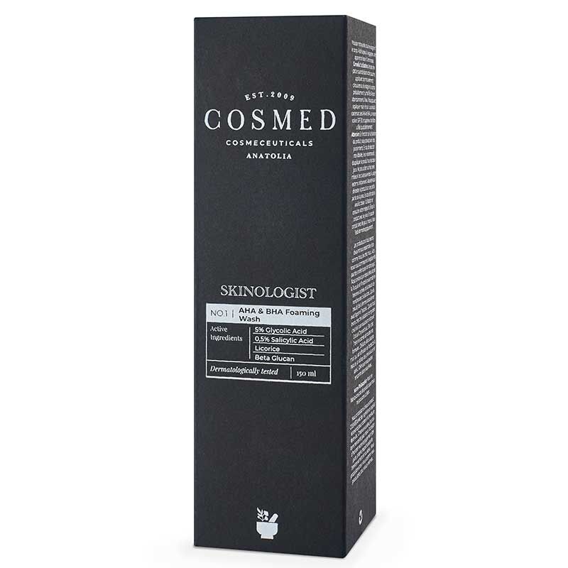 Cosmed Skinologist AHA BHA Foaming Wash for Smooth Skin 150 ml