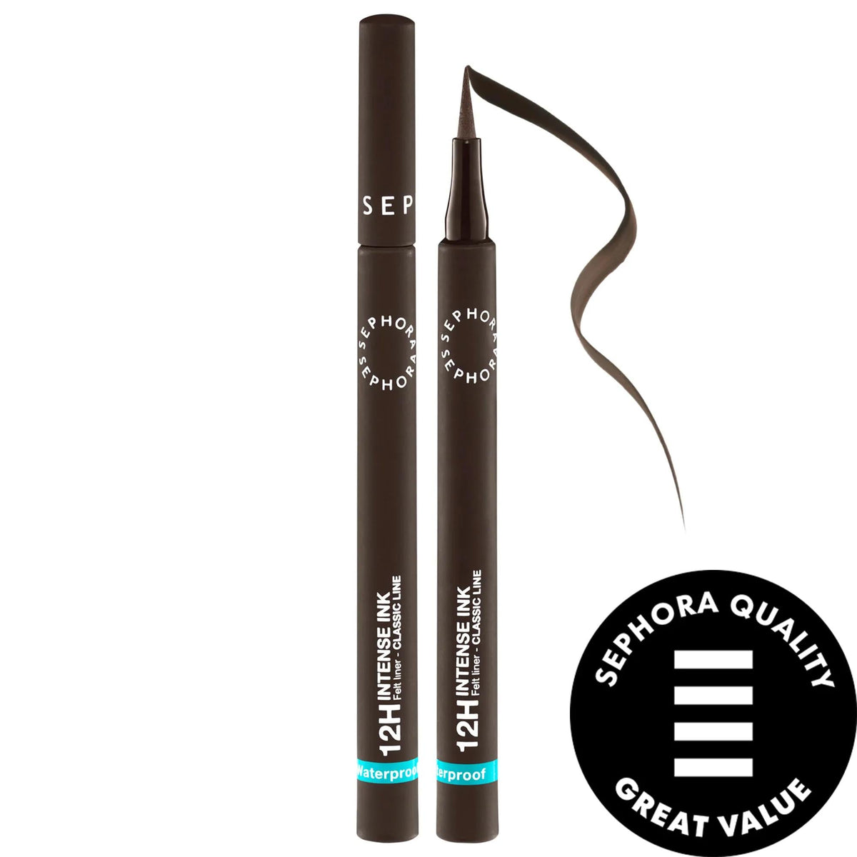 Intense Ink - Waterproof, Vegan Eye Liner with 12HR Wear - Ultra-Pigmented, Cruelty-Free Makeup for Sensitive Eyes