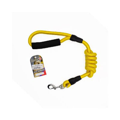 EuroDog Durable Dog Leash High Visibility Yellow 14mm x 120cm