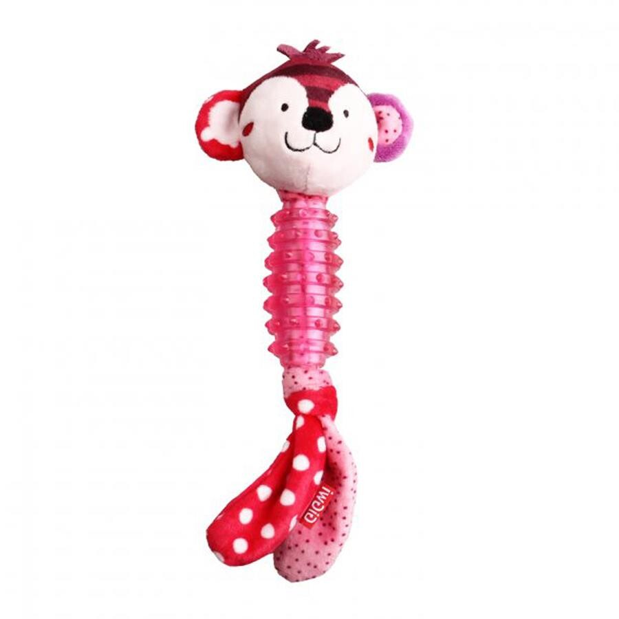 Gigwi Suppa Puppa Monkey Squeaky Teething Dog Toy 23cm