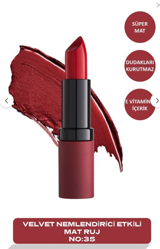 Golden Rose Velvet Matte Lipstick 35 for Bold Lips