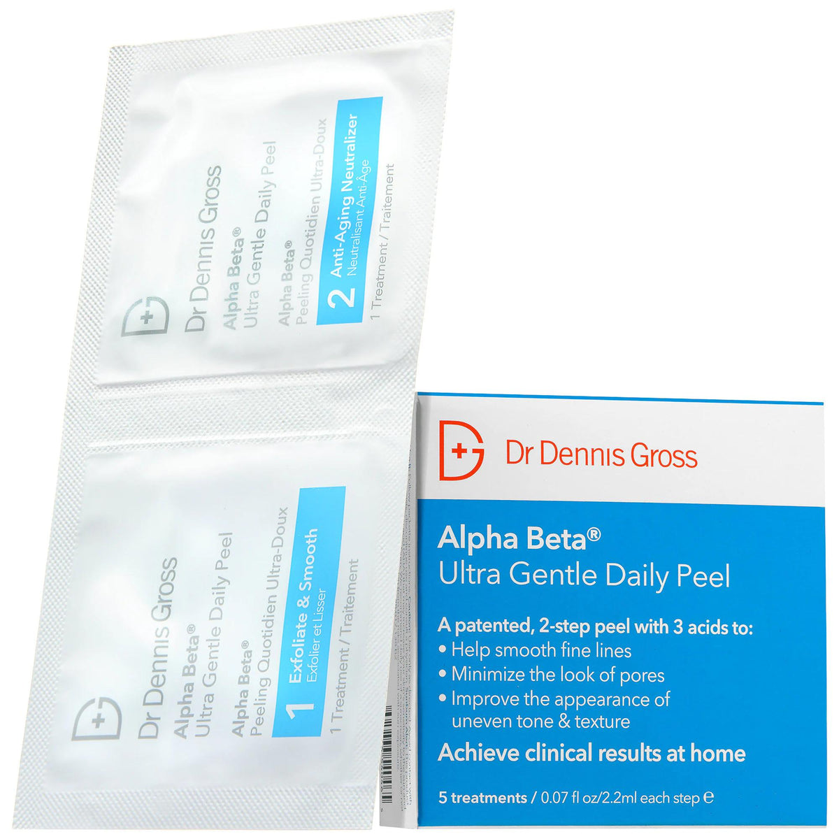 Mini Alpha Beta Ultra Gentle Daily Peel Pads for Sensitive Skin - AHA/BHA Exfoliating Pads, Vegan Skincare