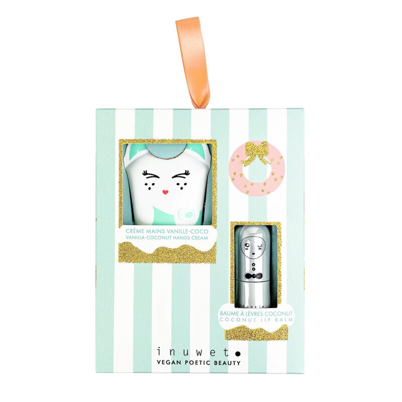 Inuwet Bow Lip Balm & Hand Cream Gift Set 2-Piece
