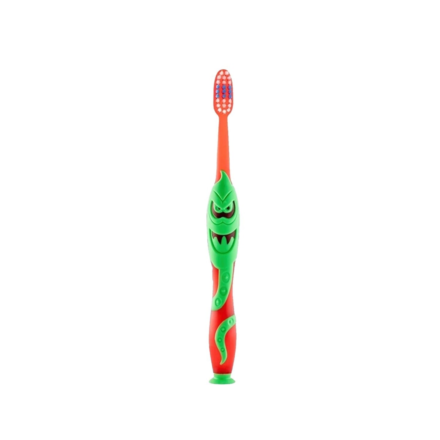 Elgydium Children's Toothbrush for Kids Aged 2-6, Monster Design for Fun Oral Care