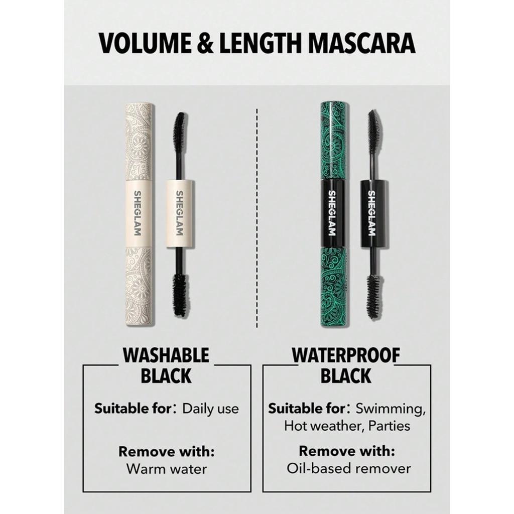 Sheglam All-In-One Volume & Length Mascara in Washable Black