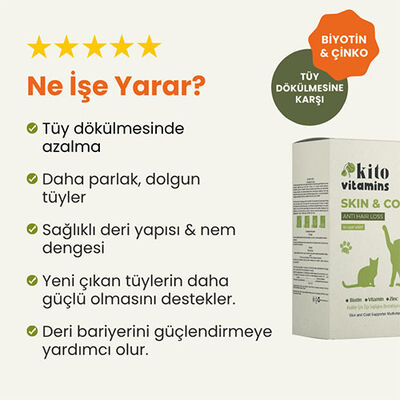 Kito Skin & Coat Cat Multivitamin for Shiny Fur 50 ml