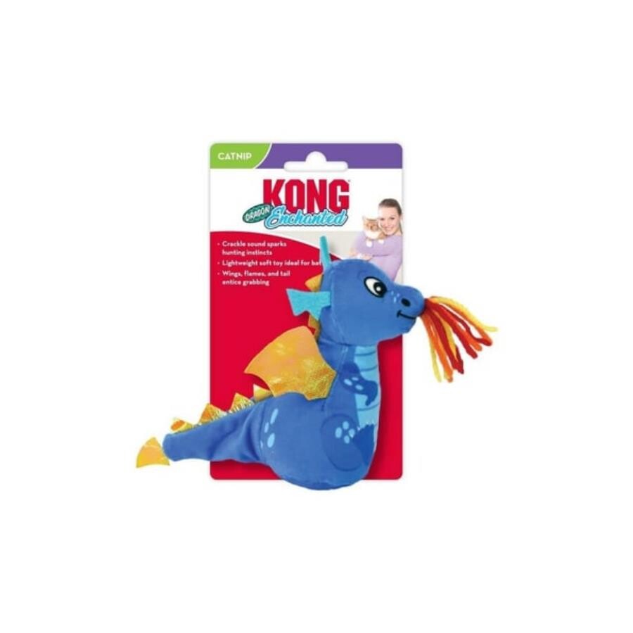 KONG Catnip Dragon Plush Toy Durable Cozie Ultra 12cm
