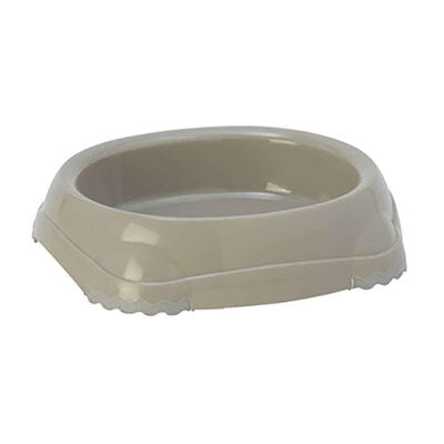Moderna Smart Plastic Pet Bowl for Food and Water Grey 735 ml