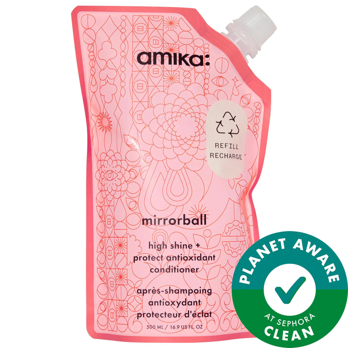 Mirrorball High Shine + Protect Antioxidant Conditioner - Vegan, Color Protecting, Moisturizing Hair Care for Fine Hair