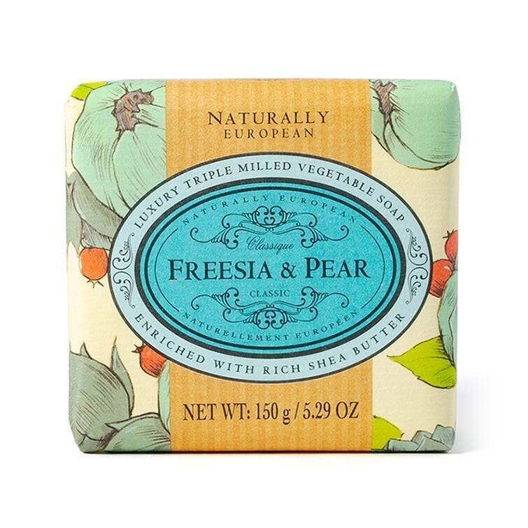 Naturally European Freesia & Pear Soap Bar 150g