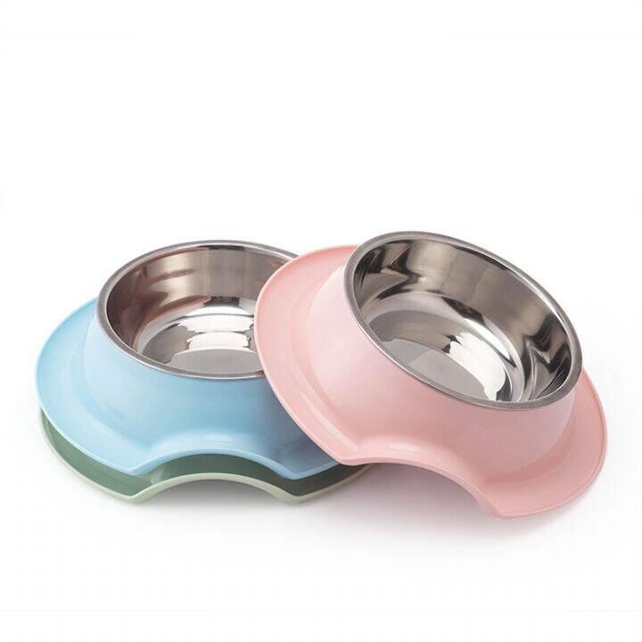Nunbell Melamine and Stainless Steel Single Pet Bowl 160ml