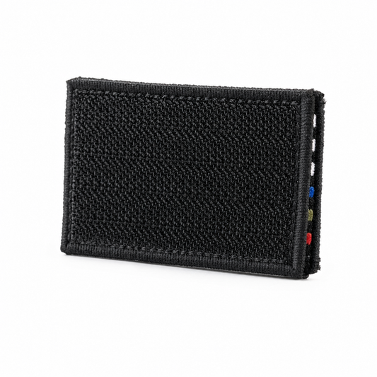 American flag patch — hook-and-loop Velcro backing