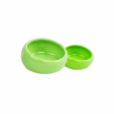 Pawise Rodent Food Bowl Durable Plastic Feeder 13.5x13.5x6.5 cm
