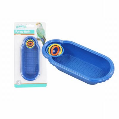 Pawise Plastic Bird Bath Durable Hygiene Accessory 17cm