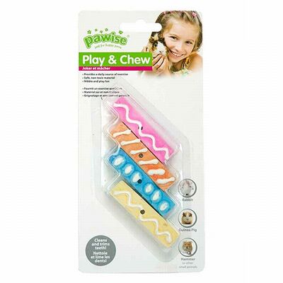 Pawise Edible Mineral Chew Sticks for Rodents 4-Pack