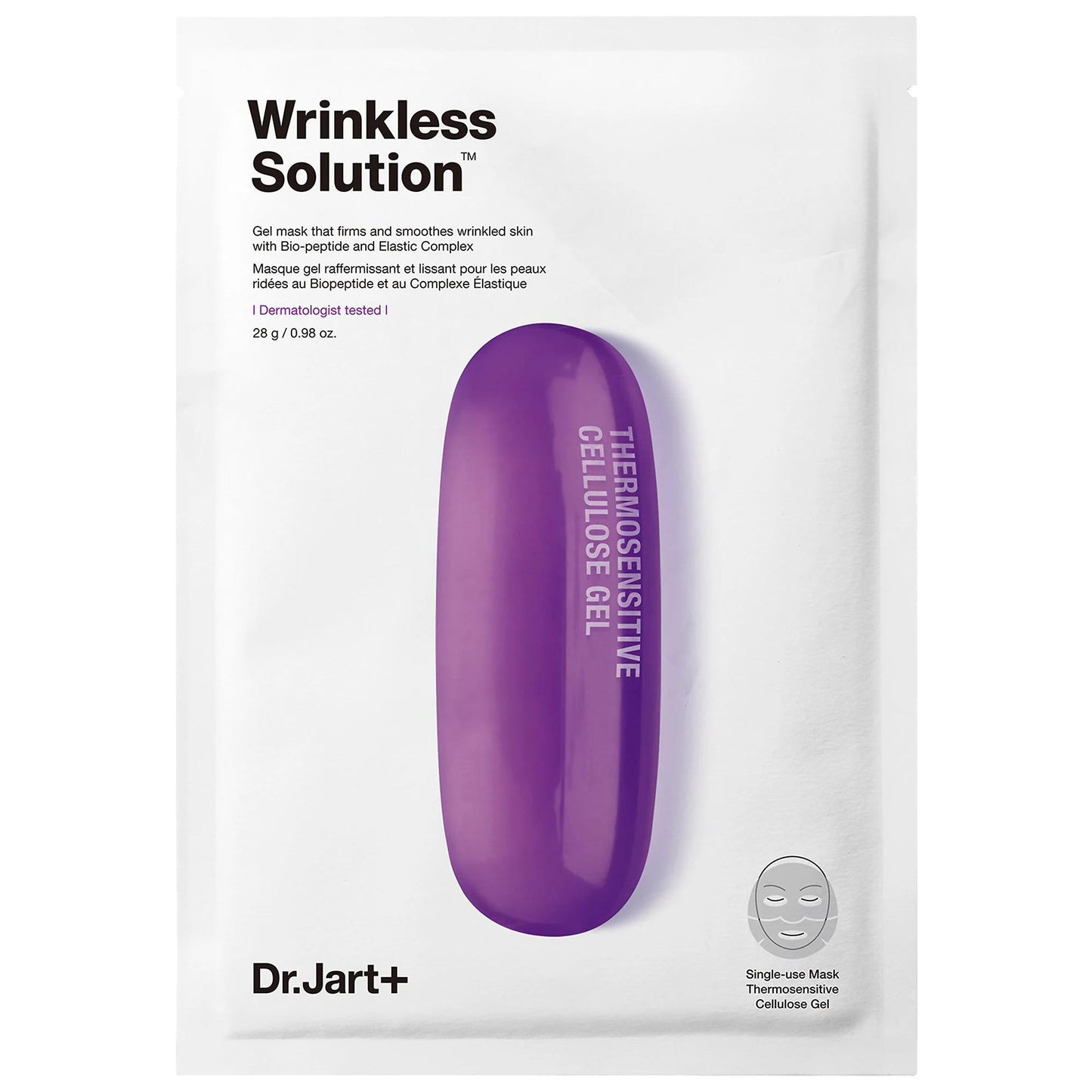 Dr. Jart+ Sheet Masks - Targeted Skin Care for Dryness, Fine Lines & Wrinkles - Chemical-Free, Suitable for Sensitive Skin