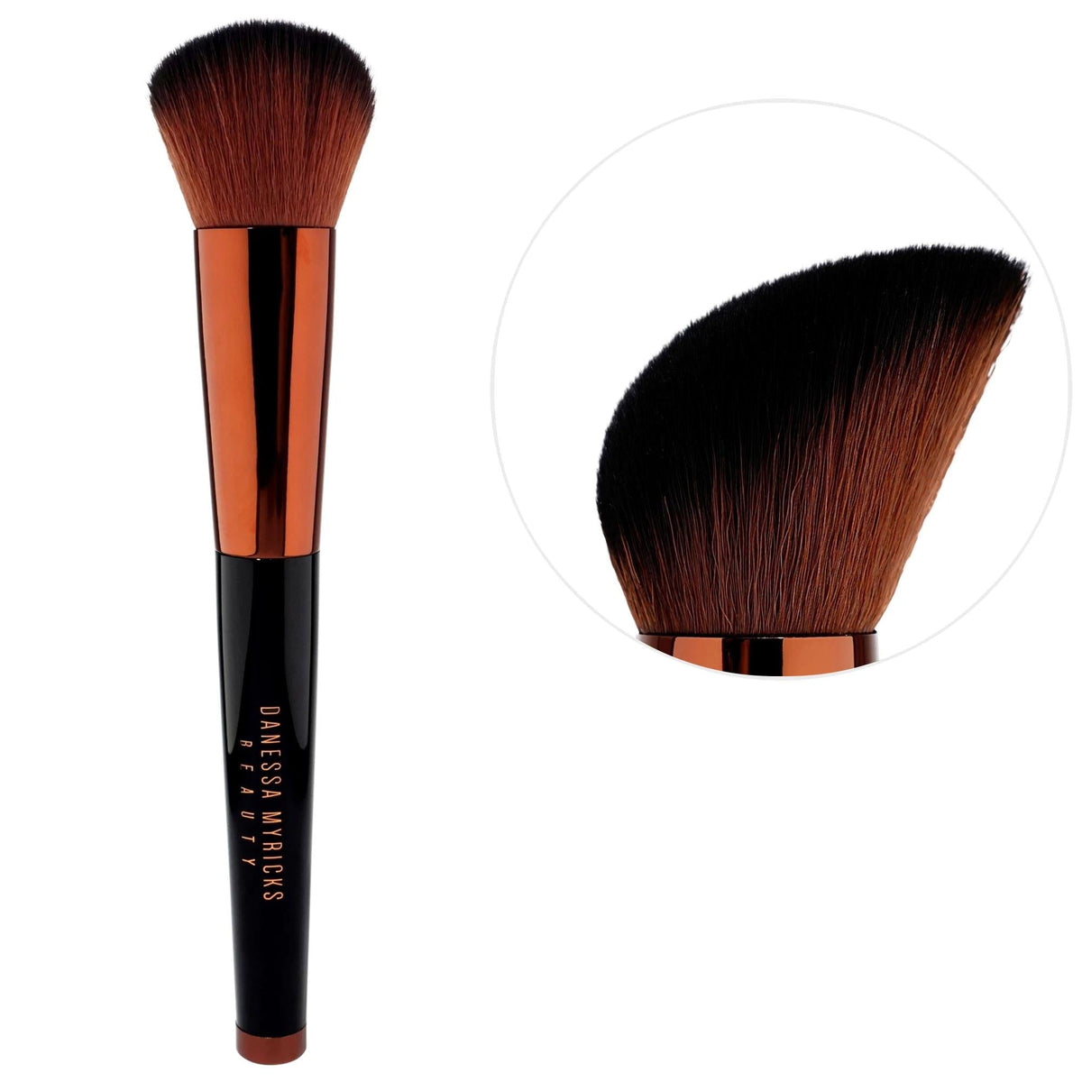 Yummy Face Multipurpose Makeup Brush - Cruelty-Free, Synthetic Bristles for Foundation, Blush, Bronzer & Powder
