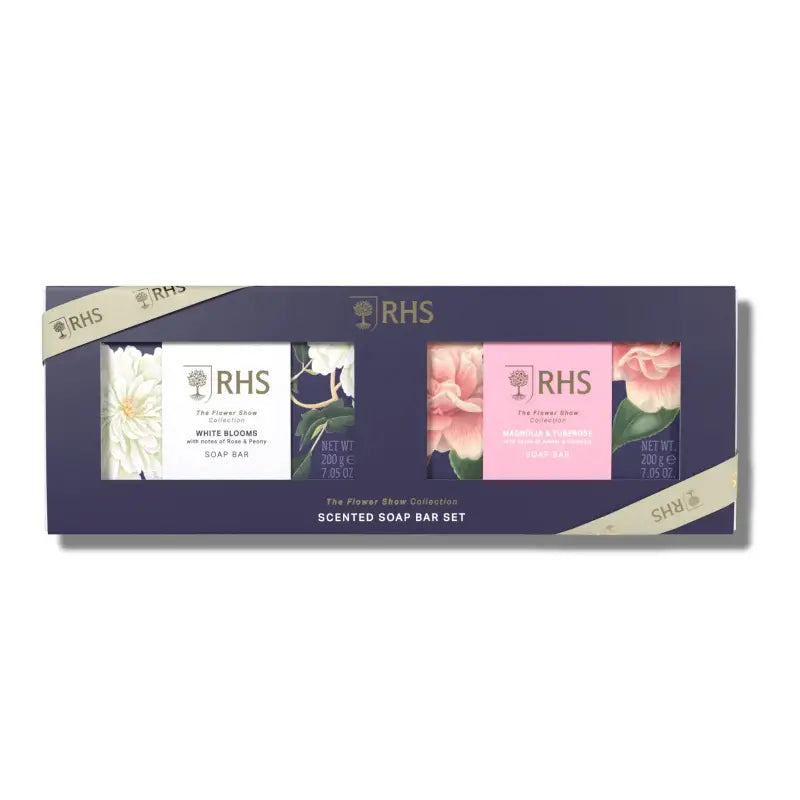 Rhs The Flower Show White Blooms Rose & Peony Soap Set 2x200g