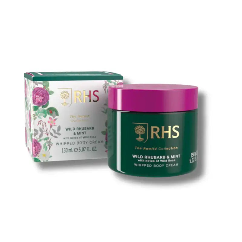 Rhs The Rewild Rhubarb & Mint Whipped Body Cream 150 ml