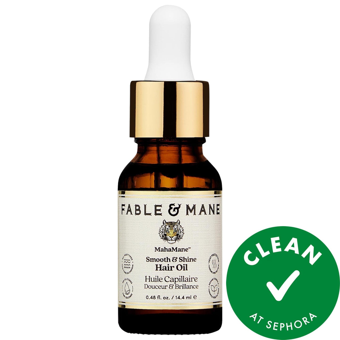 Mini MahaMane Smooth & Shine Hair Oil - Leave-In Treatment for Frizz Control & Heat Protection
