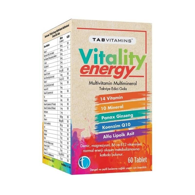 Tab Vitality Energy Daily Multivitamin 60 Tablets
