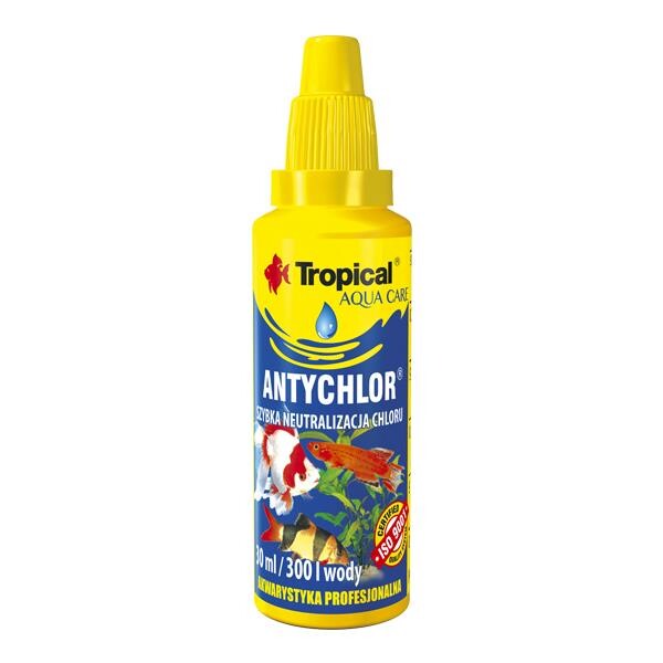 Tropical Antychlor Tap Water Conditioner for Aquariums 30ml